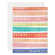 American Greetings Blank Stationery Notes with Envelopes, Abstract Stripes Multi-Color (10-Count)