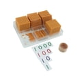 thumbnail image 2 of Cuentas de matemáticas,Materiales Montessori para juguetes de matemáticas con cuentas para niños pequeños,Juego de banco de materiales de tarjetas y cuentas doradas,Sistema decimal de mil, 2 of 9