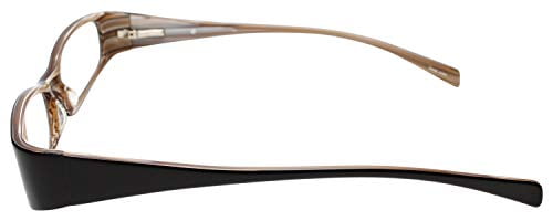 Calabria Viv 738 Designer Reading Glasses in Black-Brown ; +1.50