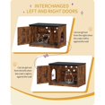thumbnail image 4 of Hzuaneri Cat Litter Box Enclosure with Divider, Hidden Litter Box Furniture for 2 Cats, Rustic Brown, 4 of 6