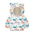 thumbnail image 3 of Godderr Kids Toddler Winter down Jacket Coat for Boys Girl,Hooded Jacket Outerwear Cute Ear Hat Parka Overcoat Baby Thick down Coat for 1-7T, 3 of 5