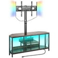 thumbnail image 1 of Soporte para TV VEVOR de 45" con soporte para televisores de hasta 75", centro de entretenimiento con toma de corriente y luces LED, consola de TV de altura ajustable con soporte y gabinetes de, 1 of 9