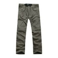 thumbnail image 1 of WEIYLL Pantalon pour Homme Extensible Randonnée Travail Eau Léger Extérieur Kaki Pantalon Taille P, 1 of 5