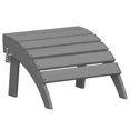 thumbnail image 3 of AreShark Folding Adirondack Footrest, All Weather Adirondack Ottoman Without Assembly, Gray, 3 of 12