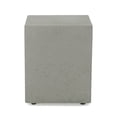 thumbnail image 4 of Light Grey Magnesium Oxide Tank Holder Side Table - 16.25" x 16.25" Modern Patio & Living Room Table - Durable, Lightweight Concrete-Like Design, No Assembly Needed, 4 of 11