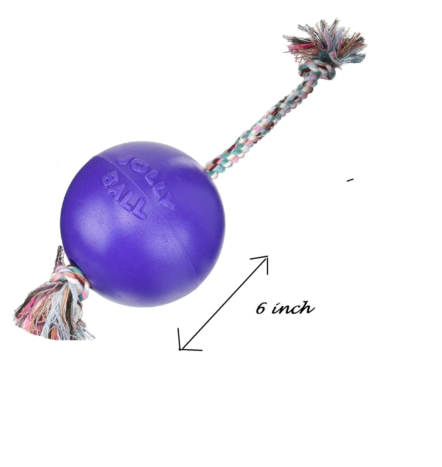 Floating Interactive Rope Dog Horse Toys Romp and Roll Dog Water Tug (Medium - Purple)