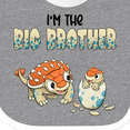 thumbnail image 4 of Inktastic I'm the Big Brother Ankylosaurus Bros Boys Baby Bib, 4 of 4