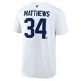 thumbnail image 3 of Men's Fanatics Auston Matthews White Toronto Maple Leafs Authentic Stack Name & Number T-Shirt, 3 of 3