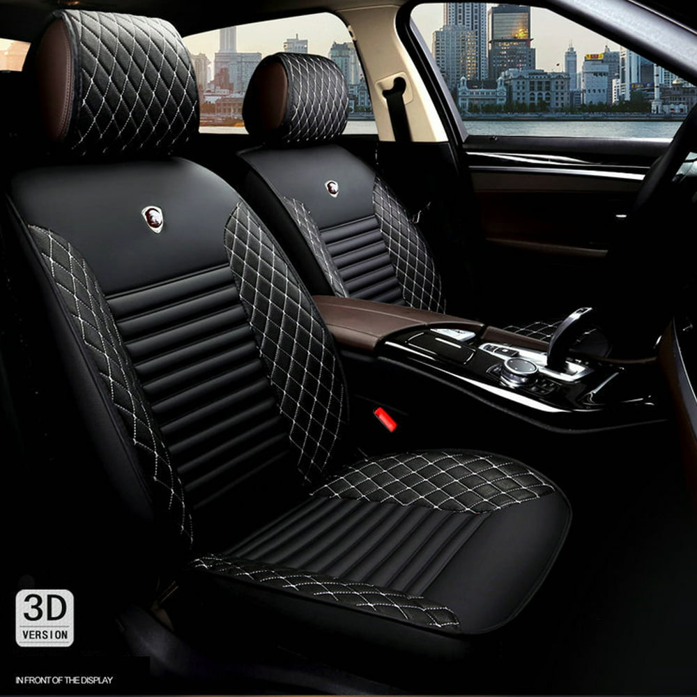 Car Seat Cover Cushions PU Leather, Front Full Set Car Seat Covers