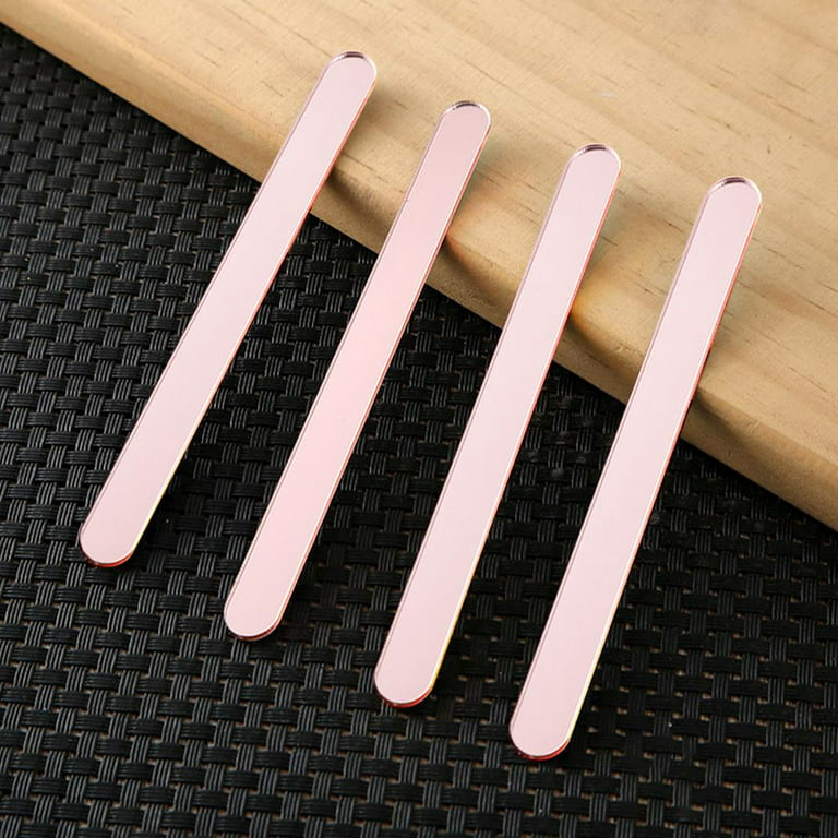 TureClos 50PCS Acrylic Popsicle Sticks Reusable Cakesicle Sticks Party  Favors for DIY Ice Cream Popsicle 