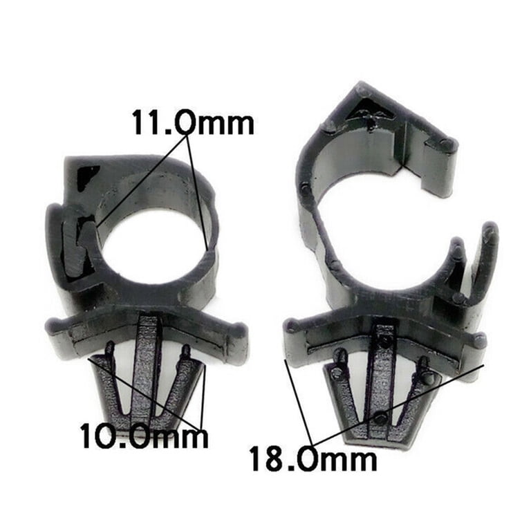 200Pcs Universal Push Mount Cable Zip Ties - Nylon Self-Locking Straps For Car Wiring, Engine Bay, Electrical Work (5 Sizes)