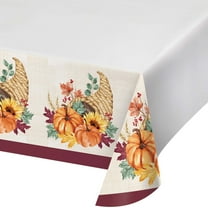 Fall Feast Cornucopia Paper Tablecloth