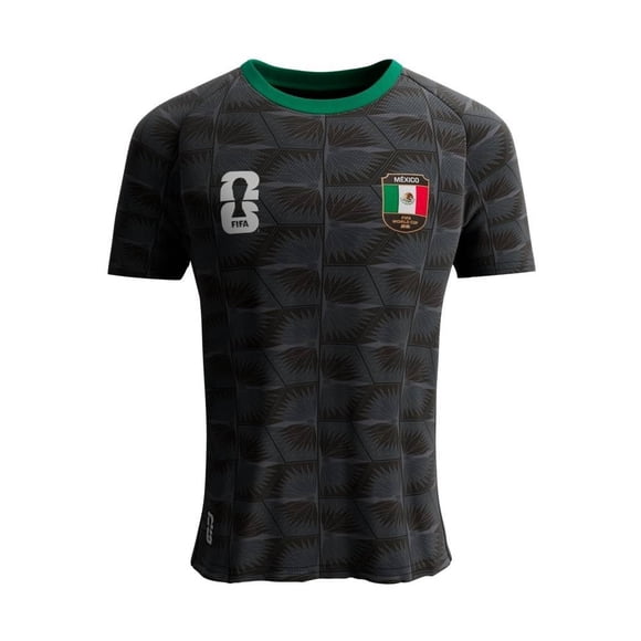 Playera Fexpro FIFA Fifa Jersey Host country negro escudo México Talla EG