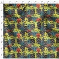 thumbnail image 4 of Soimoi Velvet Fabric Artistic Skull Print Sewing Fabric Yard 58 Inch Wide, 4 of 5
