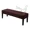 Dark Coffee, variant on AIGIA Dining Room Bench Covers Waterproof Stretch Jacquard Bench Seat Protector Cover Rectangular Bench Cover for Bedroom Living Room Kitchen