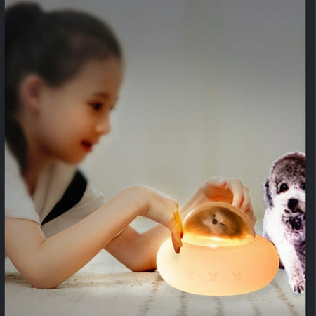 

DagobertNiko Pet Spaceship Night Light Cute Animal Silicone Night Light Rechargeable Desk Lamp Bedside Lamp For Kids Bedroom Living Room