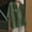 B32 Green Womens Summer Tops Clearance Under $5, variant on Xqxayjr Summer Tops Shirt for Womens Under $5 Casual Short Sleeve Plus Size Tunic Tops Oversized Cotton Linen V Neck Collared Business Work Blouses Birthday Gift