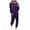 Purple, variant on JGTDBPO Sweatsuit Sets for Women 2 Piece Set Loose Jogger Sets Fall Outfits Sets Solid Pullover Tops Long Pants Tracksuits with Pockets