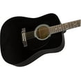thumbnail image 4 of Fender Squier Dreadnought Acoustic Guitar with Gig Bag, Tuner, Strap, Strings, Picks, Instructional Book, DVD and Austin Bazaar, Black, 4 of 8