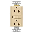 thumbnail image 2 of Cooper Wiring Devices 393725767 SGF20V 20A Self Test Duplex GFCI Receptacle, Ivory, 2 of 2