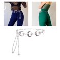thumbnail image 1 of Cinturón de cinturo de metal para mujer, correas góticas ajustables Vintage, colgante de plata con , cinturones de moda para damas atractivas y en Hugo Cinturón de cintura punk para mujer, 1 of 10