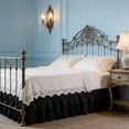 thumbnail image 4 of Elastic Bed Skirt With Anti Slip Design Pleated Hotel Style Dust Ruffle for Spring and Memory Foam Mattresses, 4 of 6