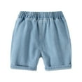 thumbnail image 3 of BULLPIANO 1-6Y Toddler Boys Girls Jean Short Kids Baby Denim Shorts Elastic Waist Fashion Short, 3 of 9