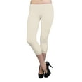 thumbnail image 2 of Vivian's Fashions Capri Leggings - Cotton, Lace Trim (Junior/Junior Plus Sizes), 2 of 4