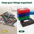 thumbnail image 5 of Bazic Products 842 Clasp Pencil Case, 8" X 4.75" X 2.5", Randomly Assorted Color, 5 of 8