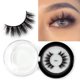 thumbnail image 1 of Pestañas de maquillaje LEHUAMAO, pestañas de visón 3D, pestañas gruesas hechas a mano, pestañas esponjosas, volumen libre de crueldad, pestañas suaves tenues, pestañas postizas reutilizables Tan Jianjun unisex, 1 of 2