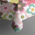 thumbnail image 5 of Pioneer Flower Floral Print Pattern Square Tablecloth,Waterproof Square Table Cover,Wipeable Spillproof Washable Table Cover for Home Kitchen Party Decor 52"x52"(132x132cm), 5 of 6