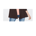thumbnail image 3 of Karen Scott Women's Draped Open Front Cardigan Brown Size XX-Large, 3 of 3