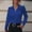 *Dark Blue, variant on ClodeEU Womens Button Down Shirt ,Long Sleeve Business Blouse,Soft Lightweight Top Black,Womens Plus S