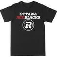 thumbnail image 1 of CFL Ottawa Redblacks Logo Noir Moyen T-Shirt, 1 of 4