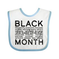 Inktastic Black History Month Occupations and Identities Boys or Girls Baby Bib