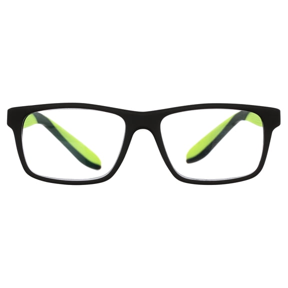 SAV Sportex Reading Glasses, Rectangular Sport Frame, AR4163,  1.75, Sport Green