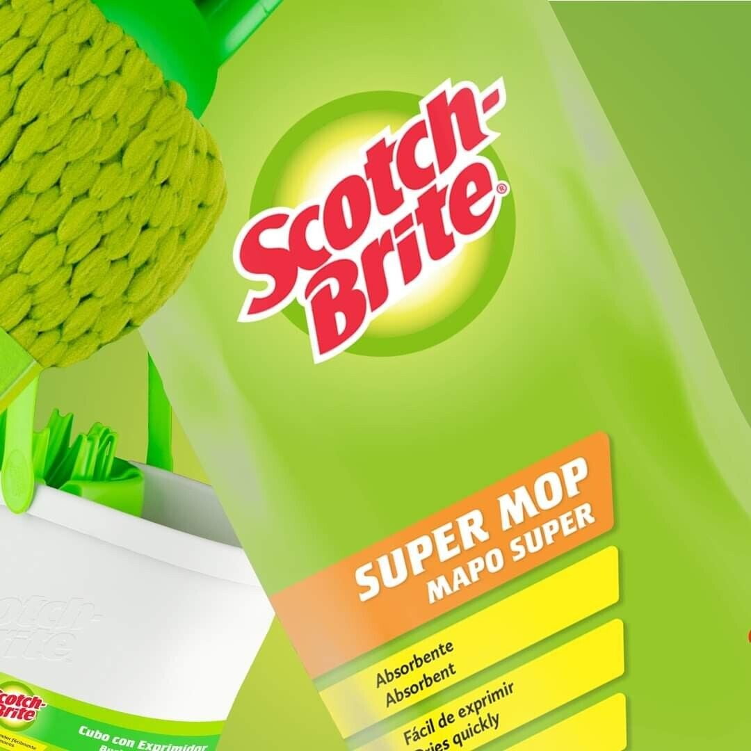 Scotch-brite Scotch Brite 100% Microfiber Long Mop