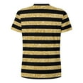 thumbnail image 5 of T Shirt For Men Black Stripes Pattern T-Shirt Elegant Gold Glitter Vintage Beach Custom Tee Shirt St, 5 of 7