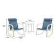 thumbnail image 4 of Mainstays Dashwood Steel 3-Piece Rocker Outdoor Chat Set, Blue, 4 of 6