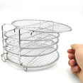 thumbnail image 2 of Stainless Steel Dehydrator Rack 5-layer Air Fryer Stand for Ninja Pressure Cooker Accessories Replacement for Ninja Foodi, 2 of 9