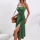 thumbnail image 4 of mfyjkho Vestidos casuales para mujer, Vestido informal de verano con tirantes colgantes y cuello redondo para mujer Vestidos de fiesta para mujer xl, 4 of 7