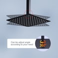 thumbnail image 5 of Wowow 8-Spray 10 in. Dual Shower Head and Handheld Shower Head Wall Mounted Rain Shower with 1.8-GPM in Matte Black, 5 of 7