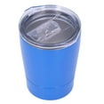 thumbnail image 2 of Taza de café aislada de acero inoxidable, 260 ml, pequeña capacidad, preservación del calor, taza de café de viaje para centro comercial, juego de fútbol, azul, 2 of 5
