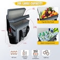 thumbnail image 4 of HOMEYA 40 Cans Large Capacity Insulated Cooler Backpack Leak Proof Thermal Bag for Picnic Beach BBQ, Gray, 4 of 7