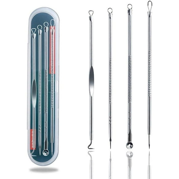Blackhead Remover Tool Kit 4 Pcs Comedone Extractor Tool Stainless Steel