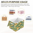 thumbnail image 6 of Yayeee Collapsible Cube Storage Bin with Lid Fabric Closet Decorative Basket with Handles, Whimsical Dinosaur Pattern, 6 of 7