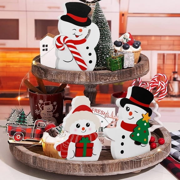 Lovely Winter Decoration Indoor Tray Home Shelf Display
