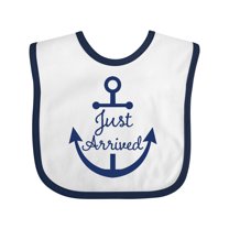Inktastic Just Arrived Nautical Anchor Boys or Girls Baby Bib