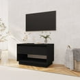 thumbnail image 6 of vidaXL TV Cabinet Black 27.6"x16.1"x17.3" Engineered Wood, 6 of 24