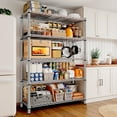 thumbnail image 6 of REIBII 5-Tier Storage Shelves Wire Shelving Unit Loads 1200lbs,35.5"Wx71"Hx14"D Heavy Duty Adjustable Storage Rack for Garage,Pantry Shelf,Kitchen Shelving,Chrome, 6 of 8
